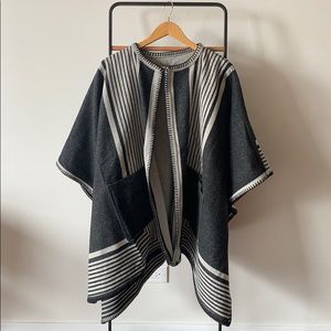 M.I.H. Jeans reversible wool poncho